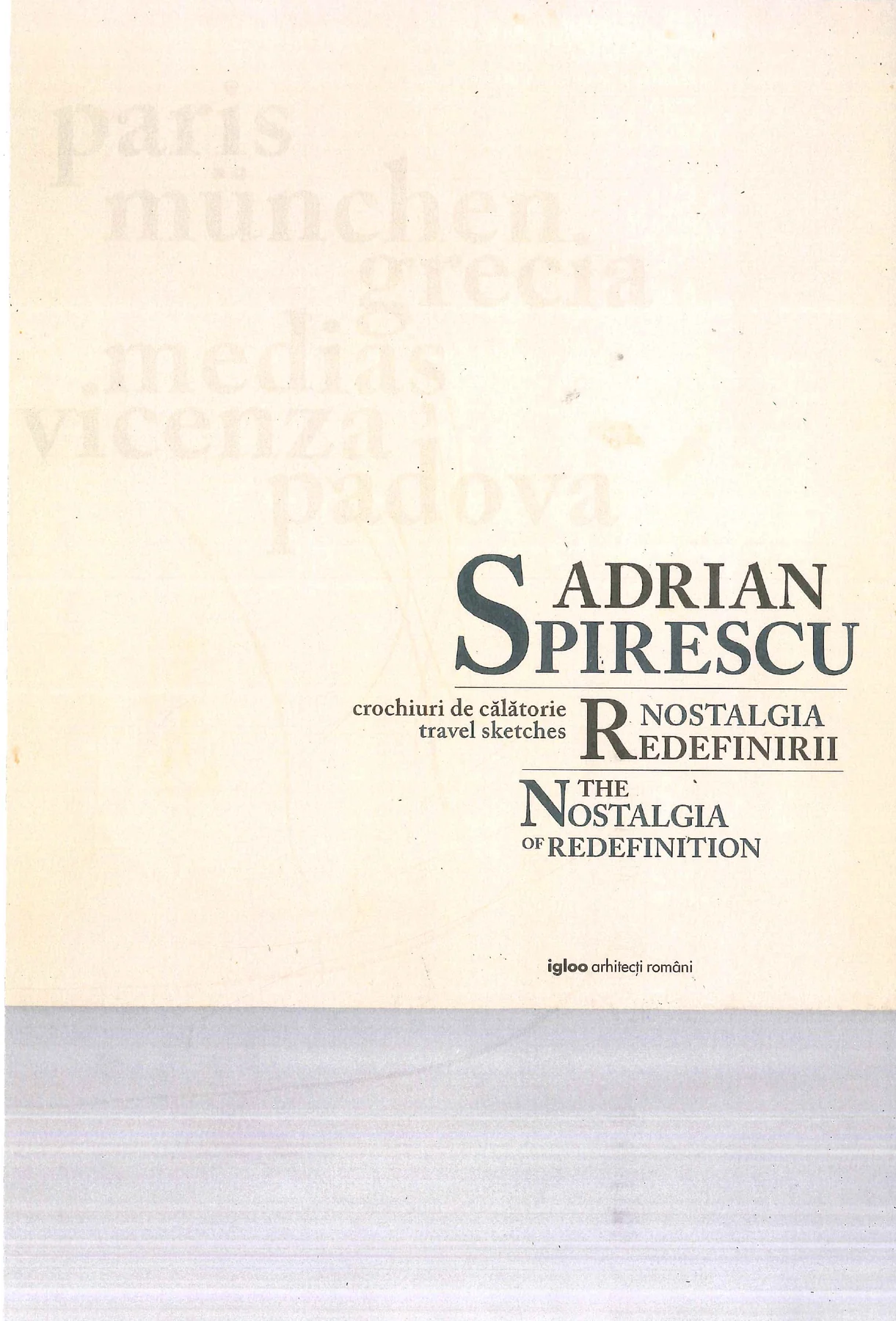Coperta volumului Nostalgia redefinirii